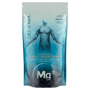 Mg12 Renew, Regenerierendes Magnesiumbad, 100% Bishofit, Magnesiumflocken, 1 kg