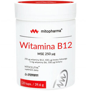 Mito-Pharma Vitamina B12 MSE 250 µg, 120 cápsulas