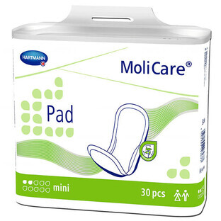 MoliCare Pad, absorbent pads, mini, 2 drops, 30 pieces