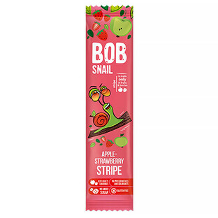 Bob Snail Stripe Fruit Snack, Apple, Strawberry, 14g