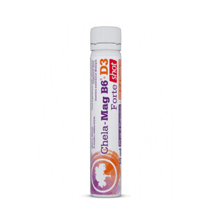 Olimp Chela-Mag B6 + D3 Forte Shot, sabor cereza, 25 ml
