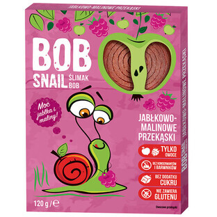 Bob Snail Roll Fruit snacks, apple, raspberry, 120 g