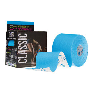 Rea Tape Classic, kinesiology tape, blue, 5 cm x 5 m