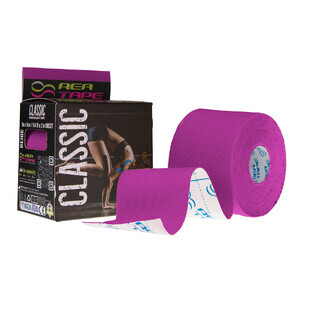 Rea Tape Classic, kinesiology tape, purple, 5 cm x 5 m