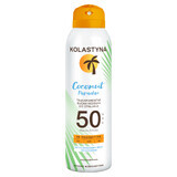 Kolastyna Coconut Paradise, brume solaire sèche transparente, SPF 50, 150 ml