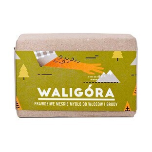 Czerwone Szpaki, barra de jabón para cabello y barba, Waligóra, 110 g