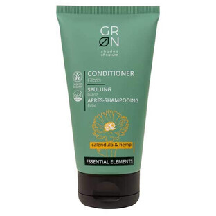 GRN Essential Elements, Glanzspülung für glanzloses Haar, Calendula und Hanföl, 150 ml
