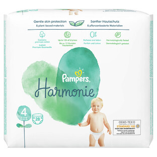 Pampers Harmonie, pañales, talla 4, 9-14 kg, 28 piezas