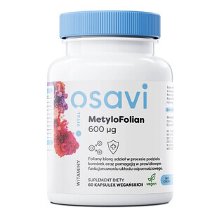 Osavi Vital MetiloFolian 600 µg, 60 cápsulas veganas