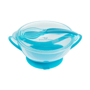 Bocioland, Schale mit Löffel und Saugnapf, blau, 1 Stück
