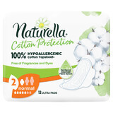 Naturella Cotton Protection, Serviettes hygiéniques avec ailettes, Normal, 12 pcs
