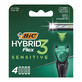 BIC Flex 3 Hybrid Sensitive, exchangeable refills, 4 pieces