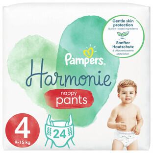 Pampers Harmonie Pants, couches, taille 4, 9-15 kg, 24 pcs