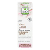 So'Bio Etic Nutri Coco, crema viso leggera e lenitiva, pelle secca e normale, 50 ml