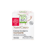 So'Bio Etic Nutri Coco, crema viso nutriente delicata, pelle secca e molto secca, 50 ml