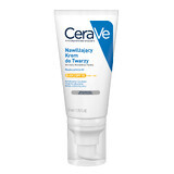 CeraVe, crema facial hidratante con ceramidas, piel normal y seca, SPF 50, 52 ml