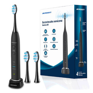 Berdsen Sonica B3, sonic toothbrush, black, 1 pc
