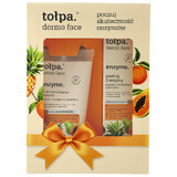 Tolpa Dermo Face Enzyme Set, Facial Wash Gel with 3 enzymes, 150 ml + Facial Scrub with 3 enzymes, 40 ml
