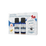 Optima Natura Set, natural essential oils, energy, concentration, 2 x 10 ml