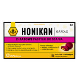 Honikan Throat 2-Phase lozenges for children from 6 years and adults, cherry flavor, 16 pieces