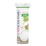 Cleanic Home Spa Bamboo, cosmetic pads, round, 100 pieces