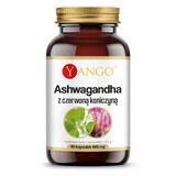 Yango Ashwagandha avec Trèfle Rouge, 90 gélules