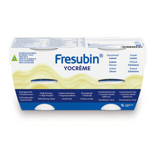 Fresubin YOcreme, Zitronengeschmack, 4 x 125 g, Fresenius Kabi 