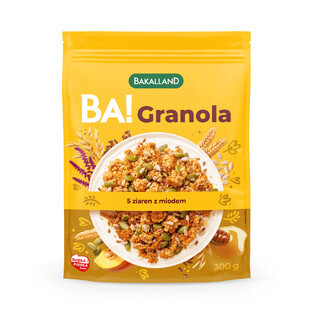Bakalland BA! Granola 5 grains with honey, 300 g