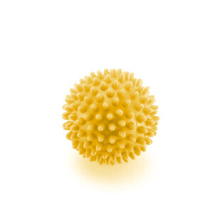4Fizjo Spike Ball, spiked massage ball, yellow, 10 cm