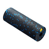 4Fizjo Mini Roller, massage roller for rehabilitation, black and blue, 15 cm