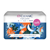 Cleanic Soft, sanitary towels, with wings, Night 8 pcs