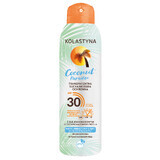 Kolastyna Coconut Paradise, brume sèche transparente pour le corps, SPF 30, 150 ml