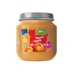 Deva Dessert, peach and apple, after 4 months, 125 g