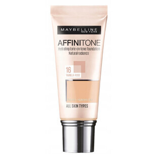 Maybelline Affinitone, foundation, 16 Vanilla Rose, 30 ml