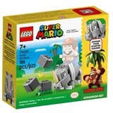 Rambi Rhino Expansion Set, 7 Years+, 71420, Lego Super Mario