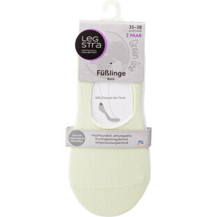 Legstra Short socks beige/white, 2 pieces