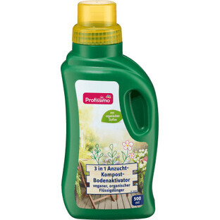 Profissimo Flüssigdünger 3in1 Bodenaktivator für Kompostkultur, 500 ml