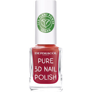 Dermacol Pure 3D nail polish 04 Poppy Red, 11 ml