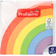 Profissimo 3-layer rainbow napkins, 12 pcs