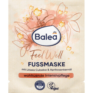 Balea Mască pentru picioare Feel Well, 15 ml