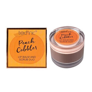 Lip balm and scrub, Technic, Duo, Peaches