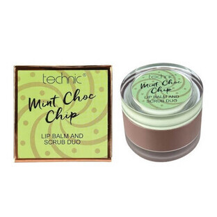 Balsamo e scrub per labbra, Technic, duo, menta e cioccolato