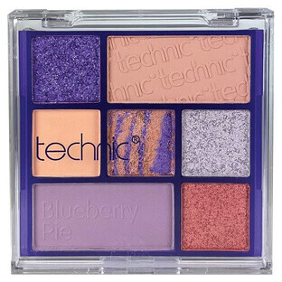 Palette di ombretti, Technic , Blueberry Pie, 7 colori