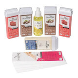 Kit de depilación Material de depilación, SensoPro, 5 depósitos de cera, aceite de depilación, bandas de depilación