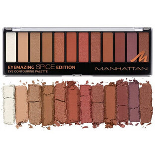 Eyeshadow palette, Manhattan, Eyemazing Palette, 12 colors, 010 Spice Edition