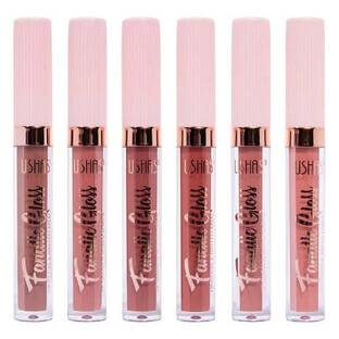 Set van 6 lipglosses, Ushas, Fanatic Gloss, Naturel