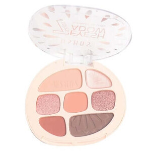 Palette of 7 natural eyeshadows, Ushas, Natural, Brown, 06