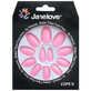 Set of 12 False Nails with matte appearance, Janelove, Matte, Pale Pink