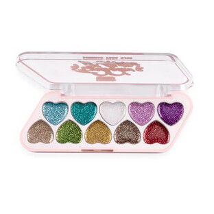Oogmake-up palet, Ushas, Glitter, 10 Kleuren, 02, 7.1 g