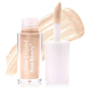 Illuminatore liquido, Kiss Beauty, Liquid Glow Highlight, 02, 4 ml